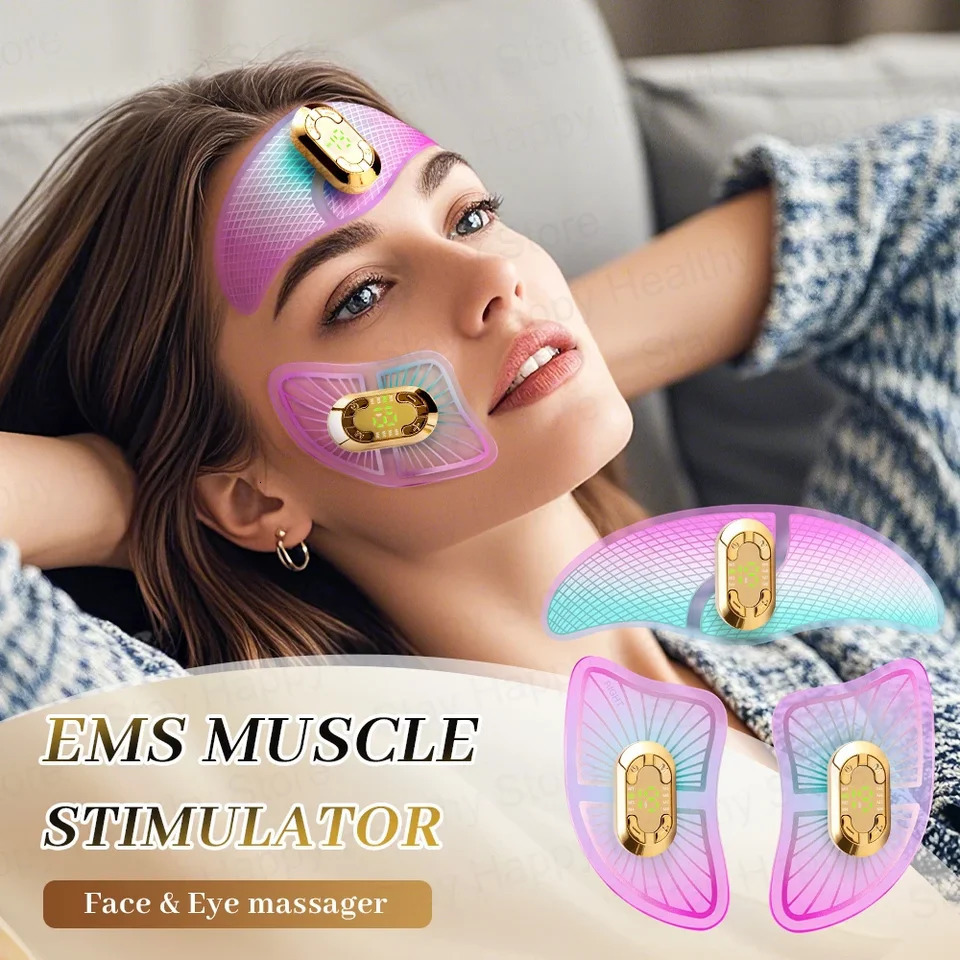 EMS Face Lifting Massage V Face Machine Eye Face Care Device Reduce Dark Circles Eye Swelling AntiWrinkle Vibrate Skin Care 251027