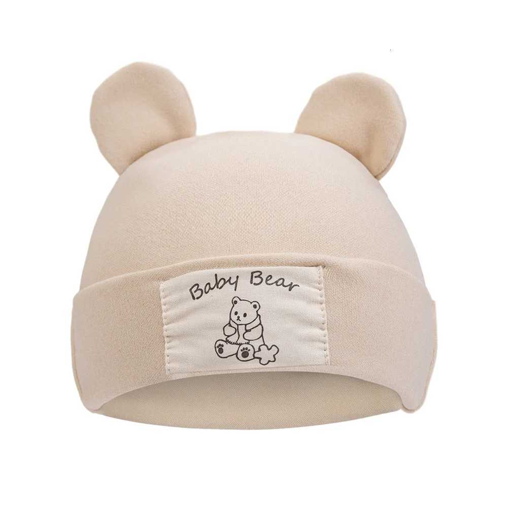 Cute Bear Ear Baby Turban Hats for Newboorn Boys Girls Faux Cashmere Label Caps Beanies Autumn Winter Infant Bonnets251028