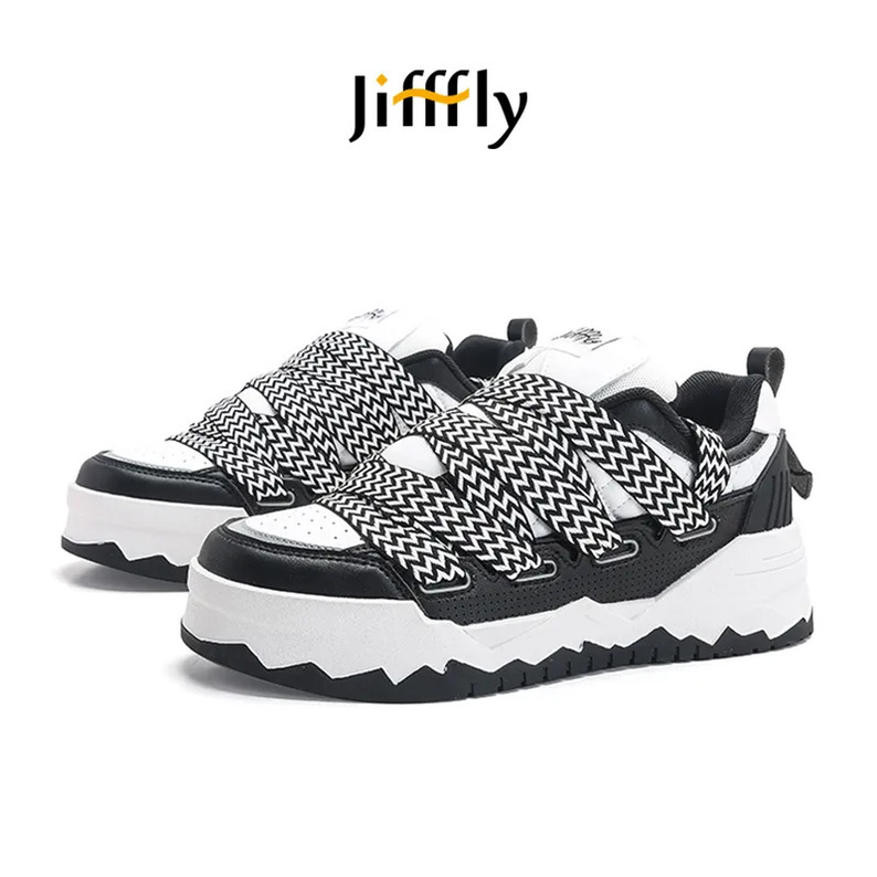 Jifffly Black And White Panda Loafers For Men And Women New 2025 Trend Versatile Casual Shoes For Couples Leisure Sports Wear-Resistant Easy-Match