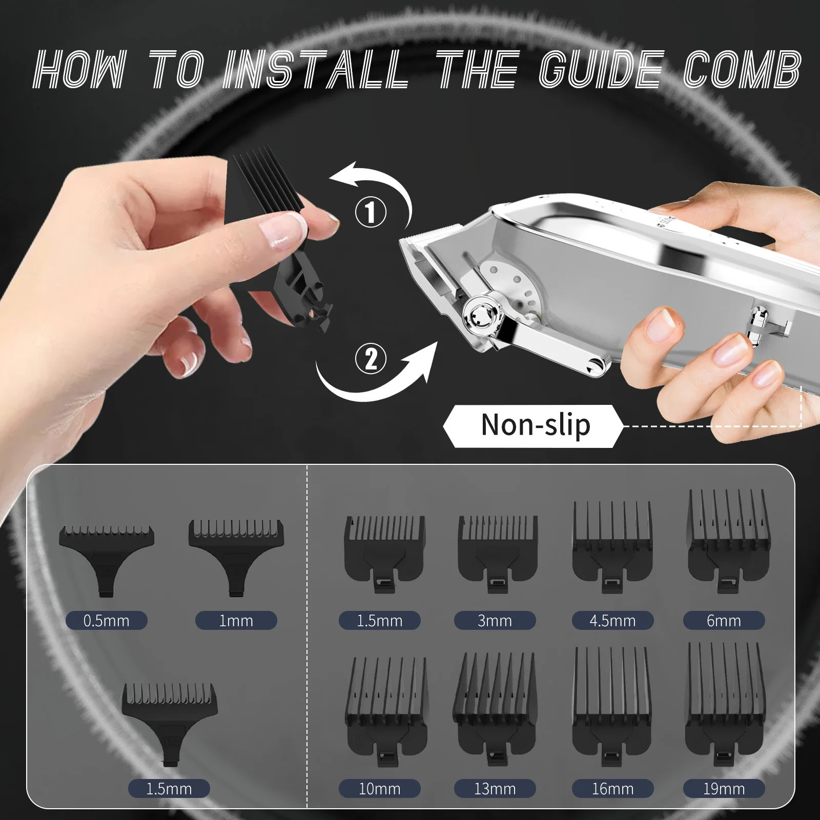 Sejoy Professional Combo Kits Hair Clipper Electric Hair Trimmer Set For Men Rechargeable Cordless Haircut Machine for Barber 251029