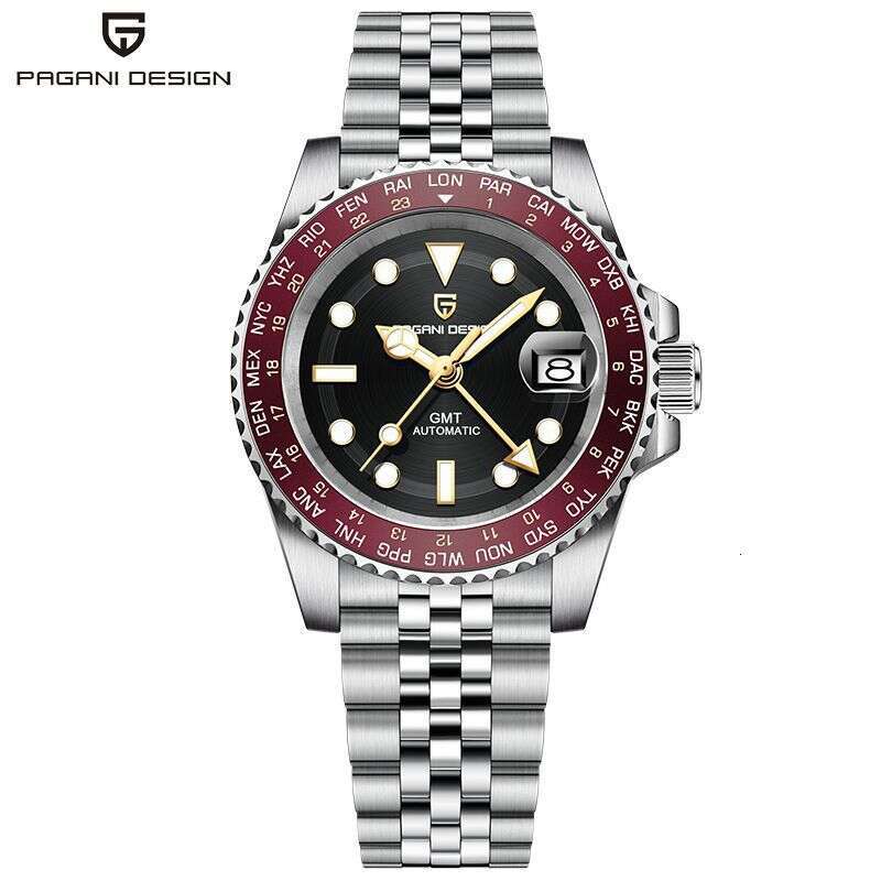PAGANI GMT Automatic Mechanical NH34 Movement Luminous Sports Men's Watch 1758