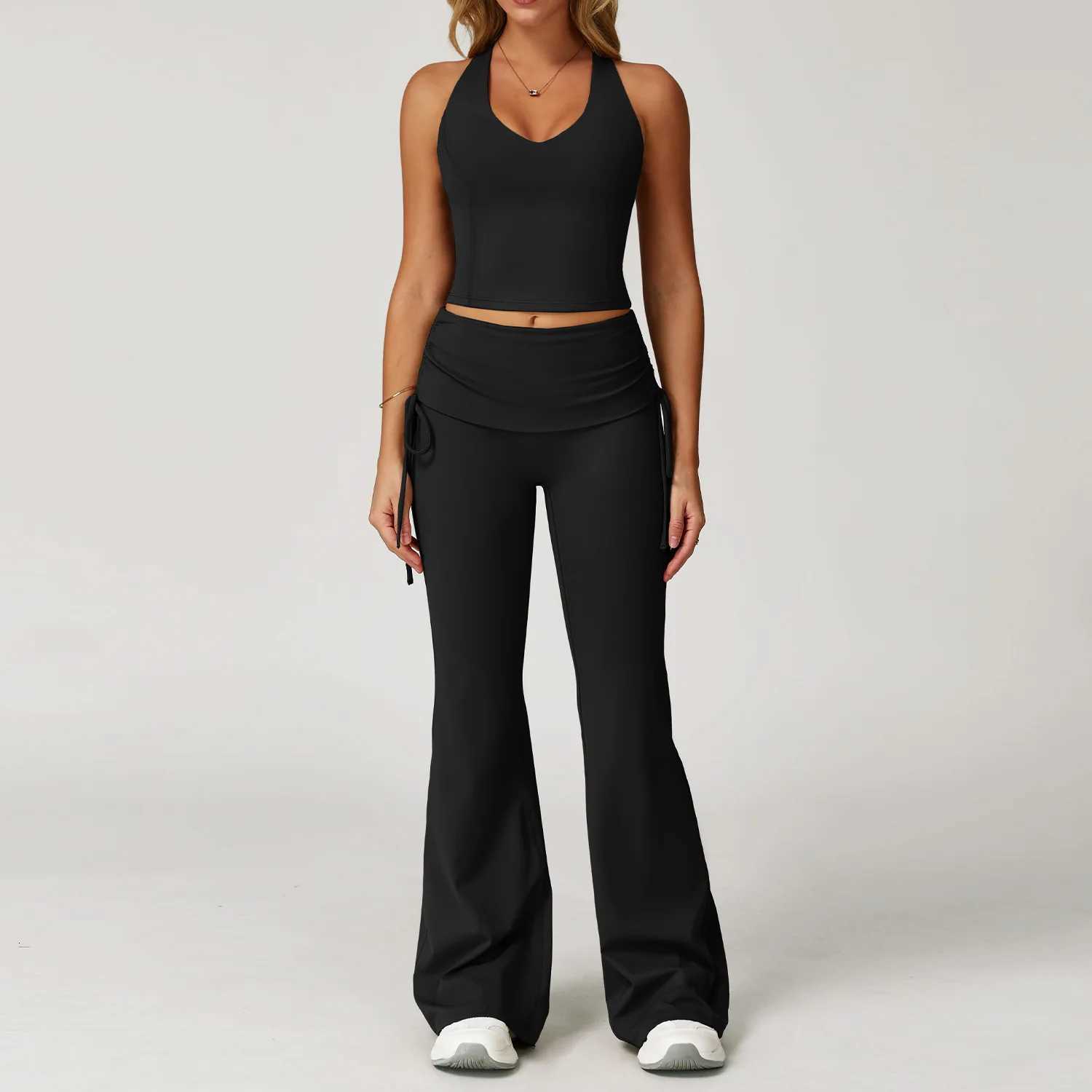 Women Tracksuit Yoga Set 2 Pieces Workout Outfits Fitness Sportswear Gym Clothes High Waist Leggings Sports Bra Athletic WearXJ251029