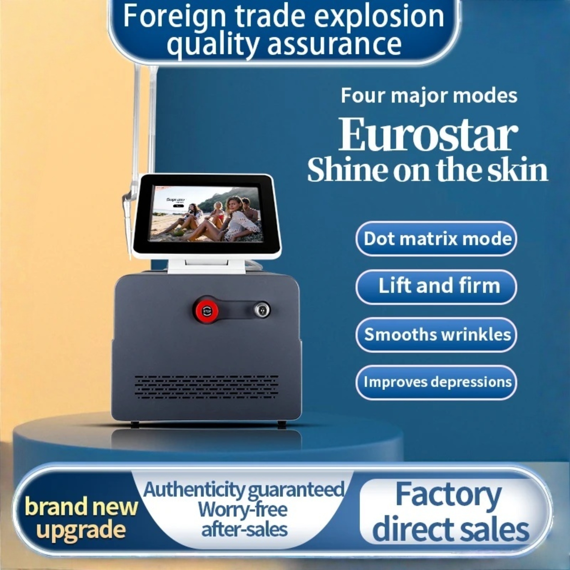 2025 New 4D CO2 Laser Fractional For Acne Scar Removal Skin Rejuvenation Vaginal Tightening and Anti Aging