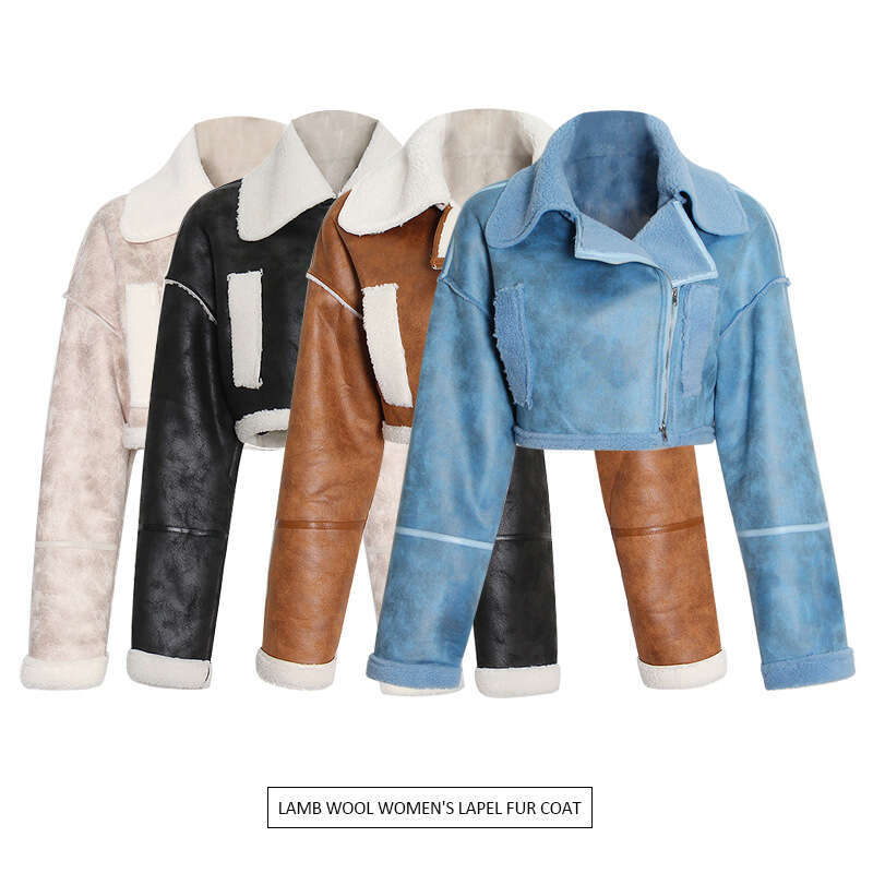 VGH ColorBlock Casual Short Jacket For Female Lapel Long Sleeve Patchwork Minimalist Jackets Women's 2024 Autumn Fashion Clothes