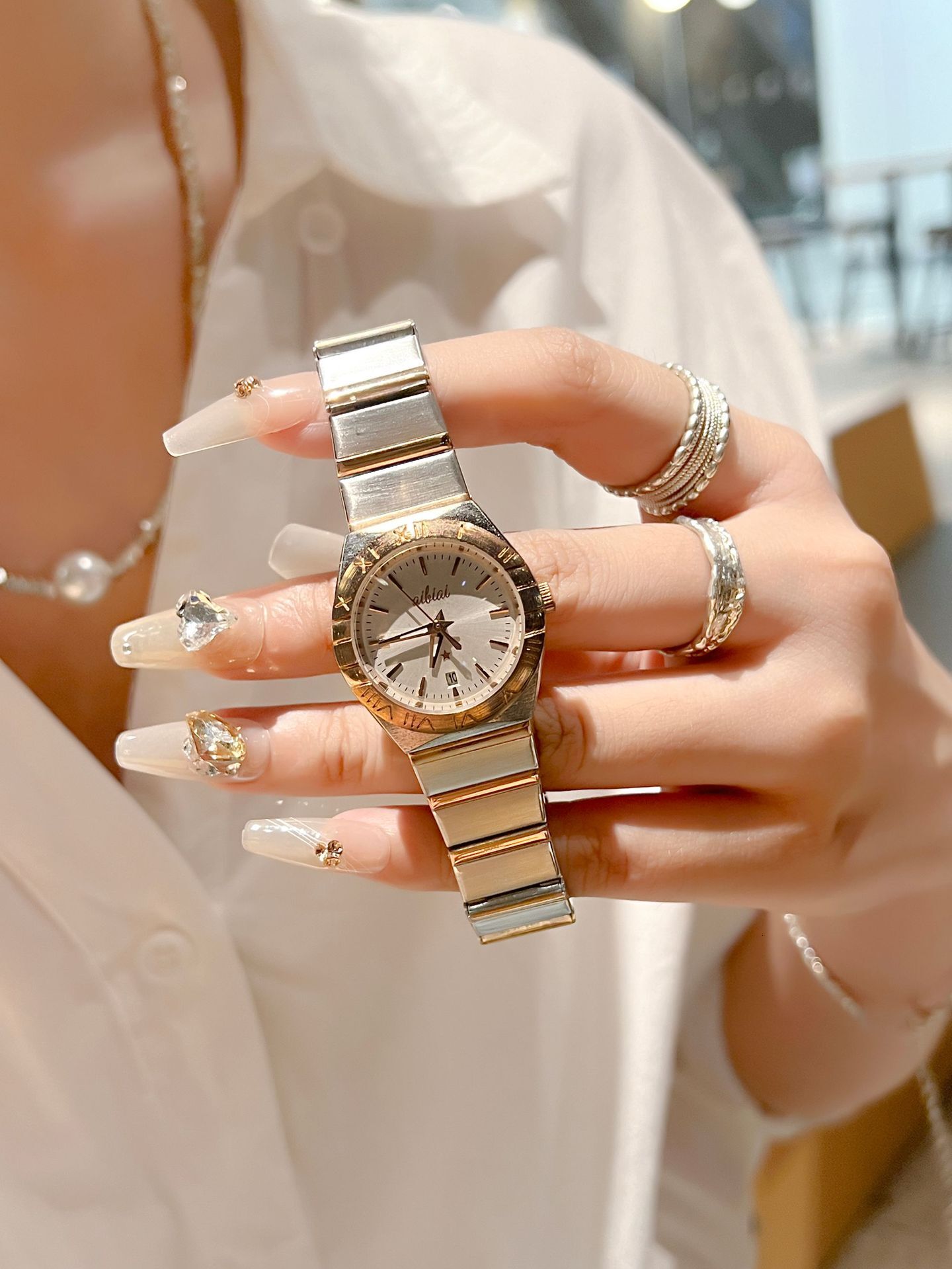 Designer Watch Double Eagle Constellation Series European Fashion Steel Luxury Band Trendy Korean Style Quartz Women's Watch