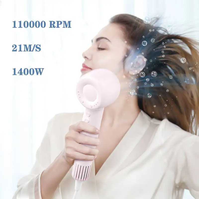 Hollow highspeed hair dryer strong wind does not damage hair negative ion quick drying hot and cold professional hair care ion L251029