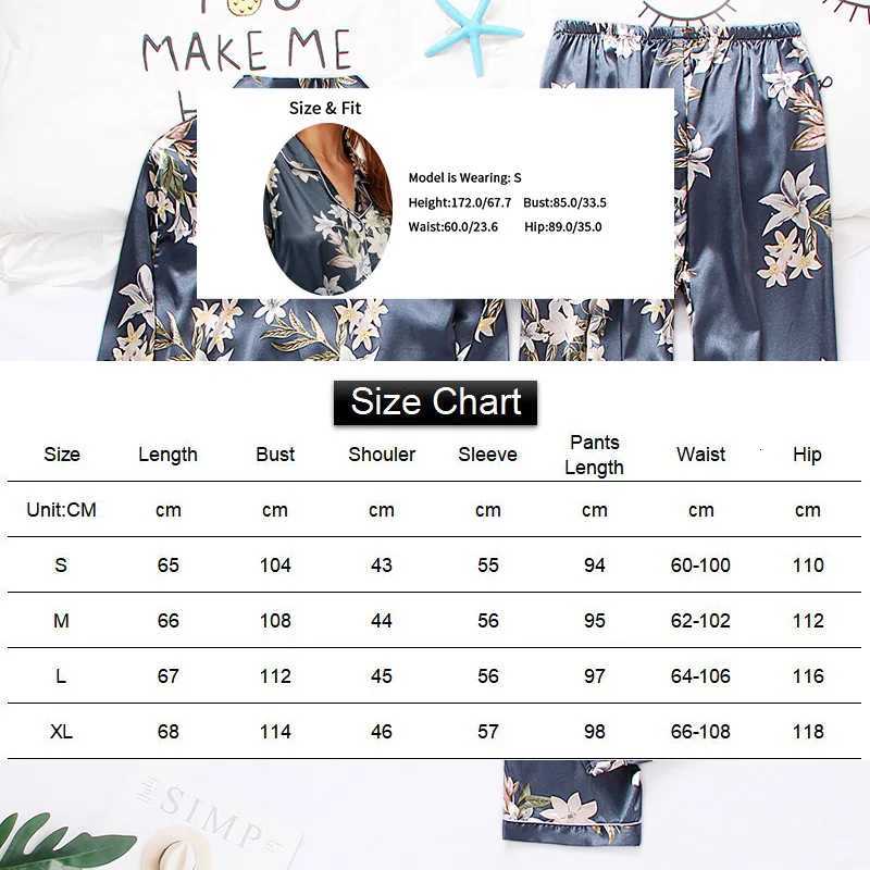 Womens Home Clothes Pajamas 2 Piece Autumn Long Sleeve Tops and Trouser Sleepwear Loungewear Button Down Pijama Pyjama Pjs SetT251029