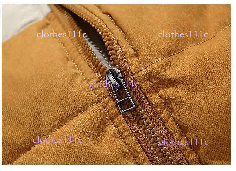 Fall-New Casual Duck Down Hooded Vest Mens Winter Sleeveless Jacket Plus Size Army Green Spliced Colors Thick Warm Waistcoat Orange