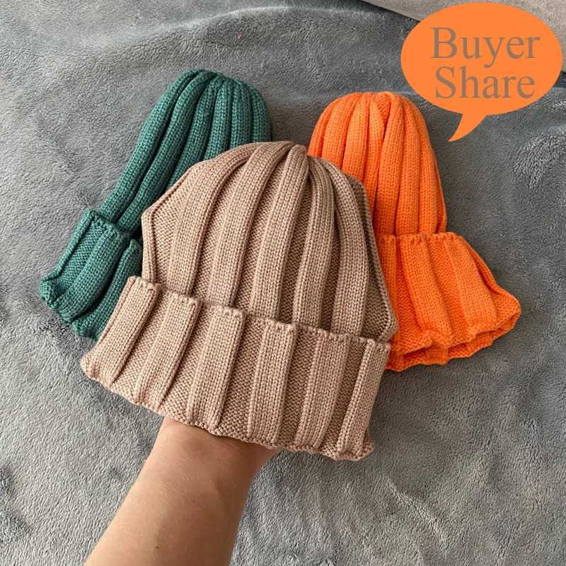 Winter Kids Hat Candy Knitted Bonnet Baby Beanie Kids Cap Elastic Children Girls Boys Hats 11 Colors 15Y251028