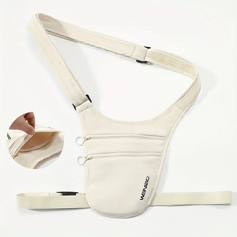 Polyester Travel AntiTheft Waist Bag with RFID Blocking Hidden Passport Wallet for Europe Tours Secure Crossbody Pouch 251021