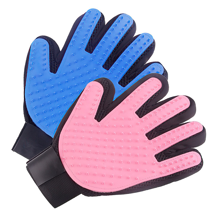 Cat & Dog Grooming Tool : Silicone Pet Bathtub Scrubbing Glove with Massaging Functionality