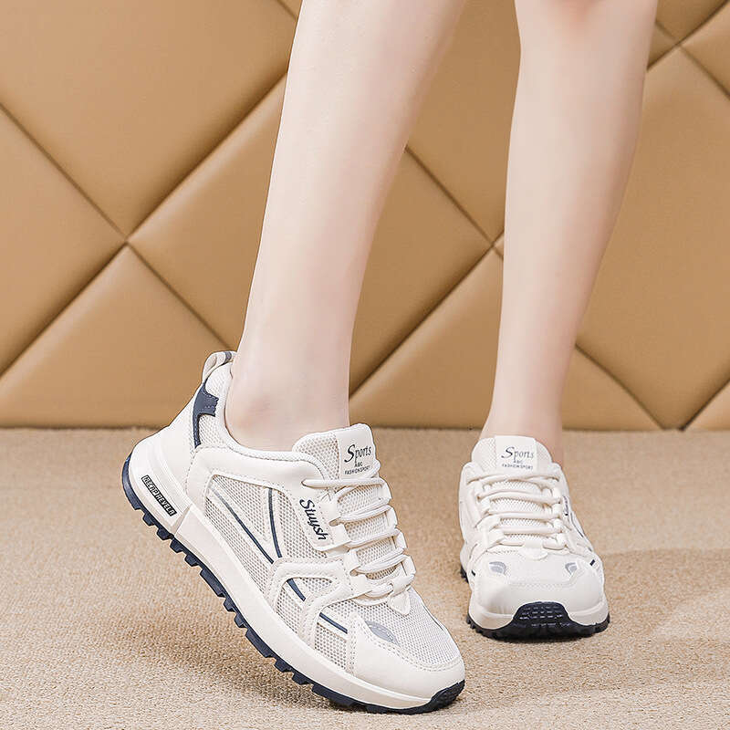 2025 New Autumn Chic Designer Shoe Fashion Mesh Shoes Non-Slip Shock-Absorbing Outdoor Running Student Travel All-Match Casual Shoe