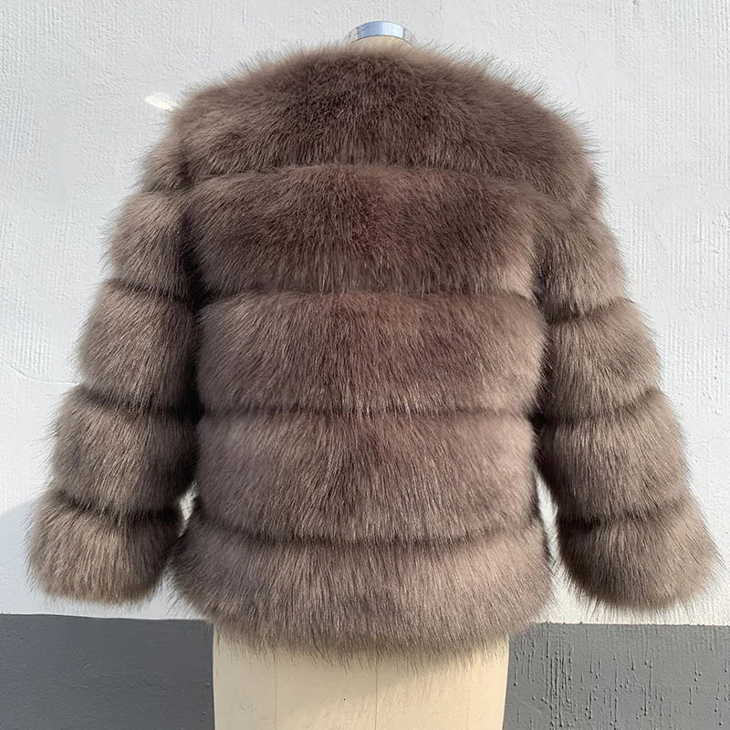 Women Faux Fur Zipper Coats Short Coat Jackets Elegant Jacket Furry Outerwear Party Solid Thick Warm Y2k Streetwear 251028