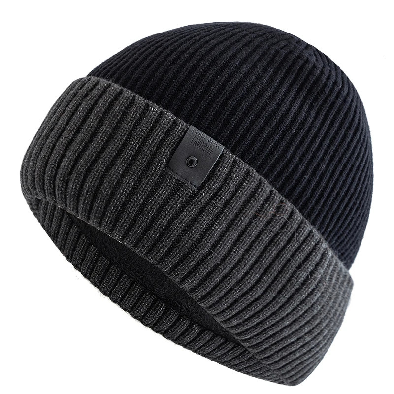 Unisex Winter Hat Fleece Lined Warm Cap Stylish Soft Beanie For Men Women Outdoor Thicken Ski Sports Knitted 251013