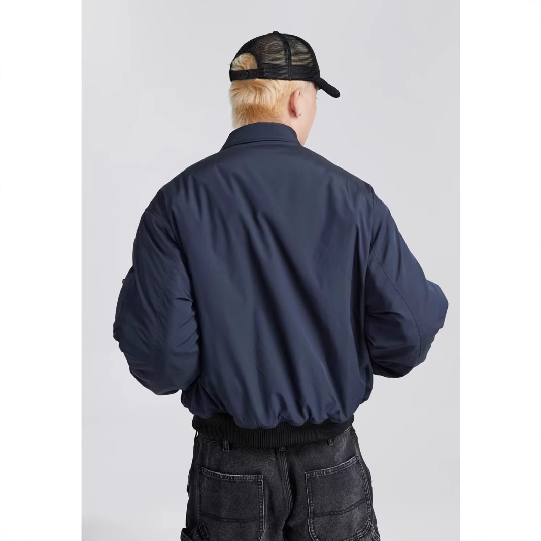 American Style Vibe Turn-down Collar Flight Jacket Men's Spring And Autumn New Trendy Brand Designer Jacket Casual Versatile Coat Top