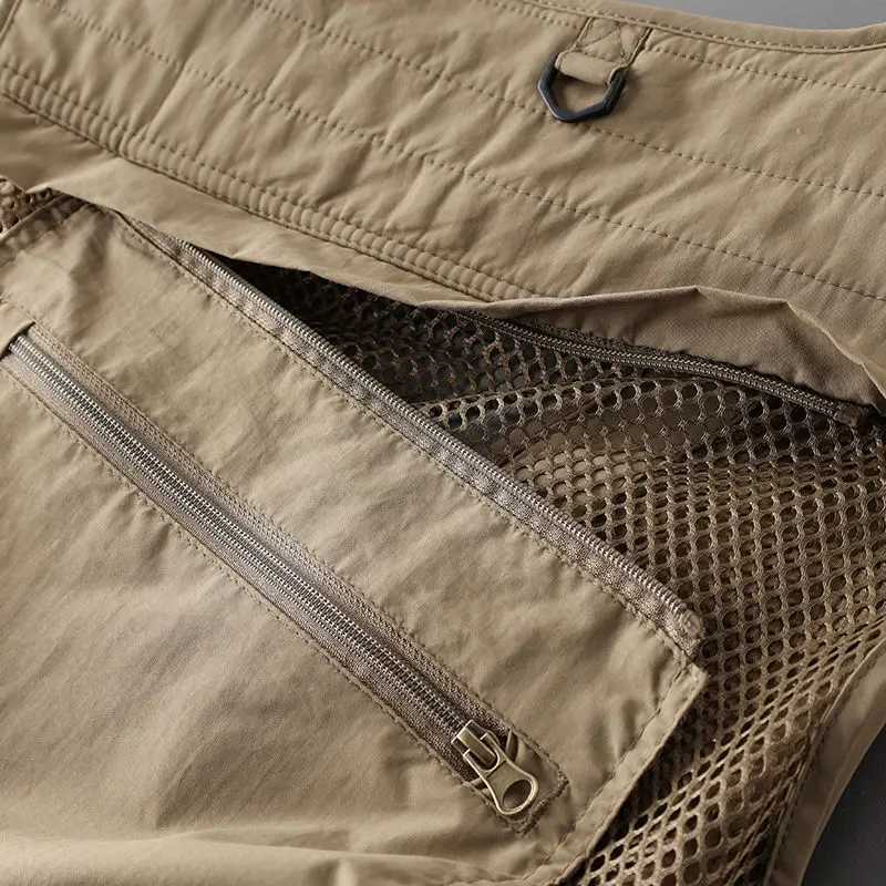 4 Pockets Summer New Men US Tactical Hiking Fishing Vest Mens Photographer Waistcoat Mesh Cargo Sleeveless Jacket Tool Vest W251029