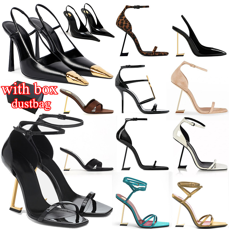 free shipping with box designer high heels women Dress Shoes patent leather black gold womens lady fashion sandals Party Wedding Office pumps size 5-14