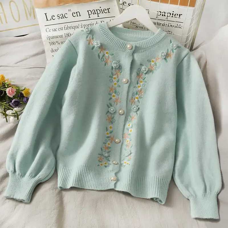 Sweater Cardigan Female 2023 Spring and Autumn Cardigan Women Embroidered Loose Knitted Sweater Women Single breasted SweaterT251028