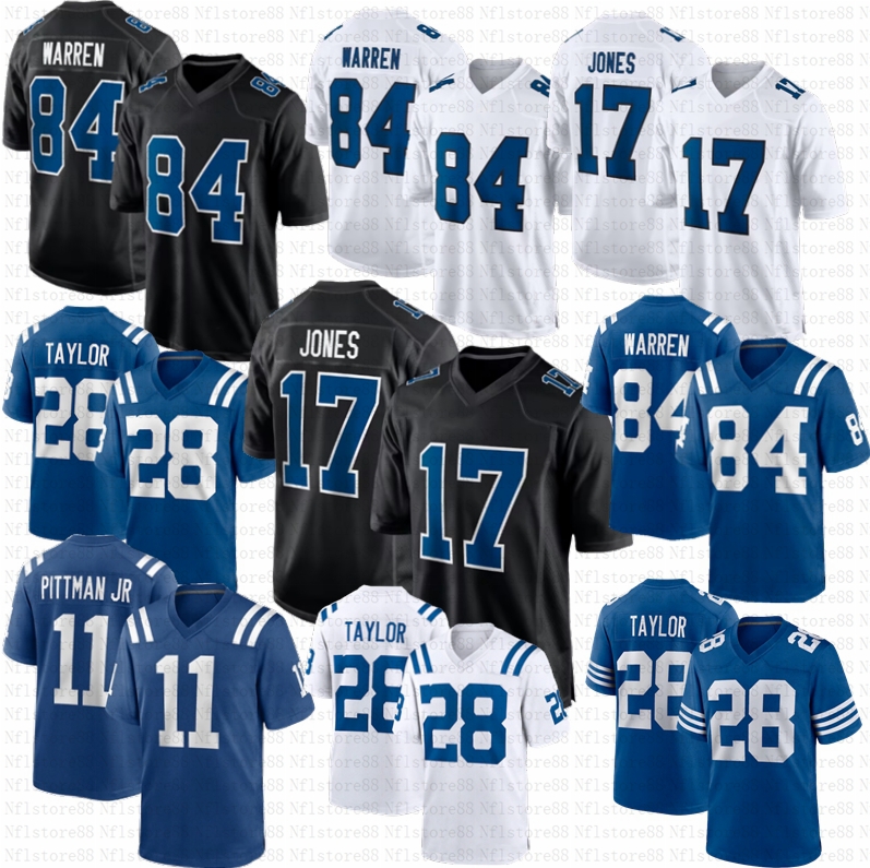 Jonathan Taylor Tyler Warren Daniel Jones Football Jersey Peyton Manning Anthony Richardson Quenton Nelson Darius Leonard Michael Pittman Jr