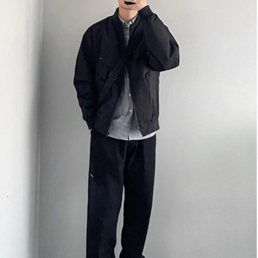 Trendy Brand Baseball Collar Flight Jacket For Designer Jacket Men Spring And Autumn New Loose Fit Versatile Outdoor Functional Short Workwear Jacket