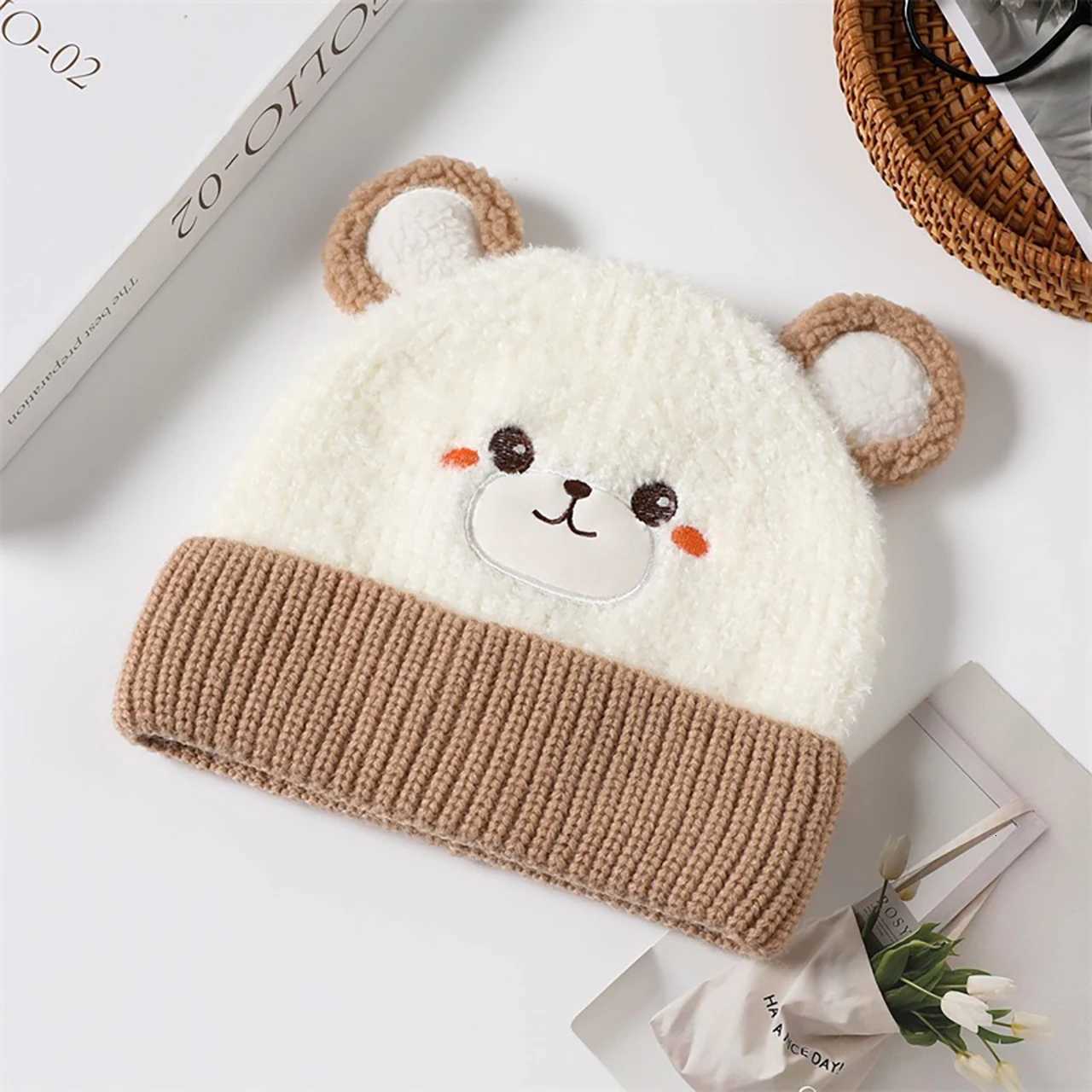 Cute Cartoon Children Knitted Hat Funny Animals Kids Pullover Cap 26Year Boy Girl Woolen Crochet Bonnet Elastic Baby Beanies251028