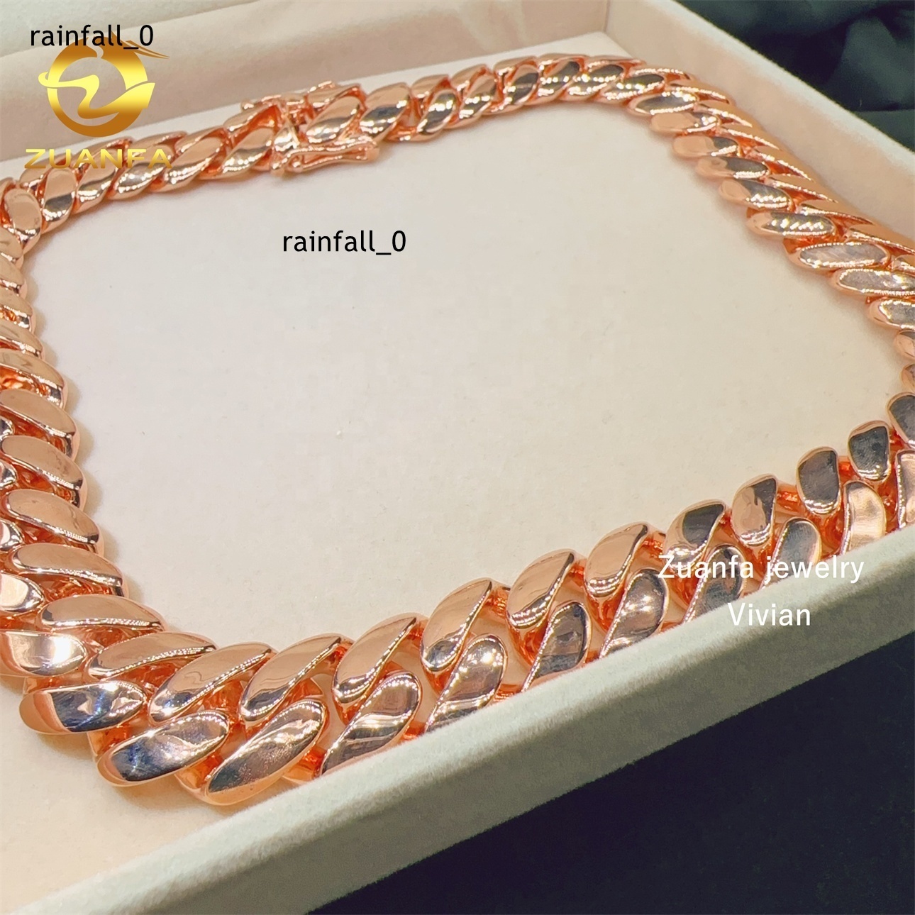 Moissanite Necklace VVS Moissanite Diamond Sterling Silver 925 VVS Moissanite Hip Hop Cuban Chain Cuban Link Necklace