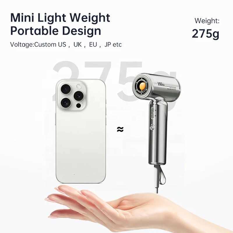 Professional 400W Electric Hair Dryer Lightweight Low Noise Portable Double Voltage Mini Ionic Blow Dryer for Home Use W251029