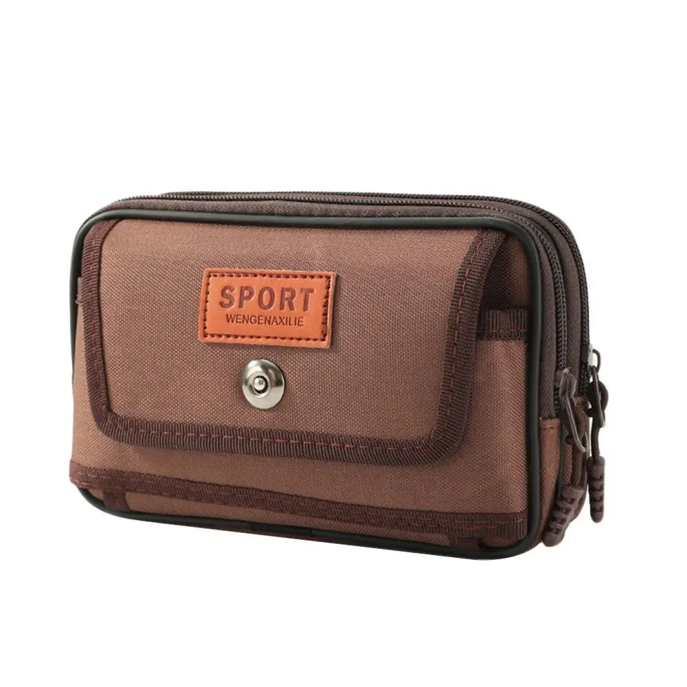 Sports Multifunctional Waist Bag Purse Portable Travel Phone Pouch Outdoor Canvas Waist Bag 251021