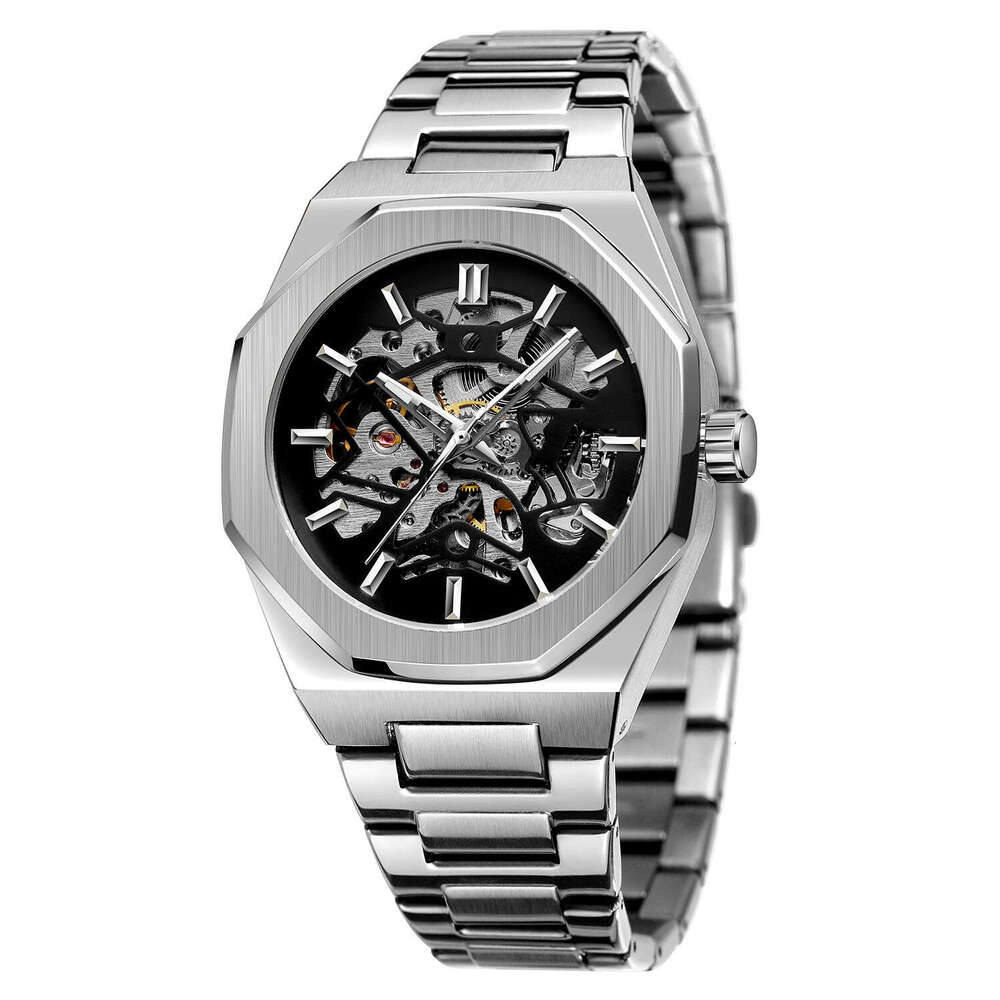 Skeleton Fashion Casual Style Men's Automatic Mechanical Watch