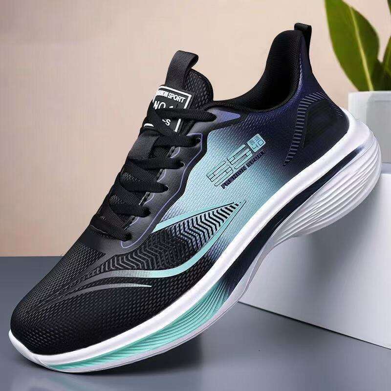 Men's Unisex Gradient Trendy Sneakers Four Seasons Fashion Comfortable Breathable Soft Sole Couple Shoes