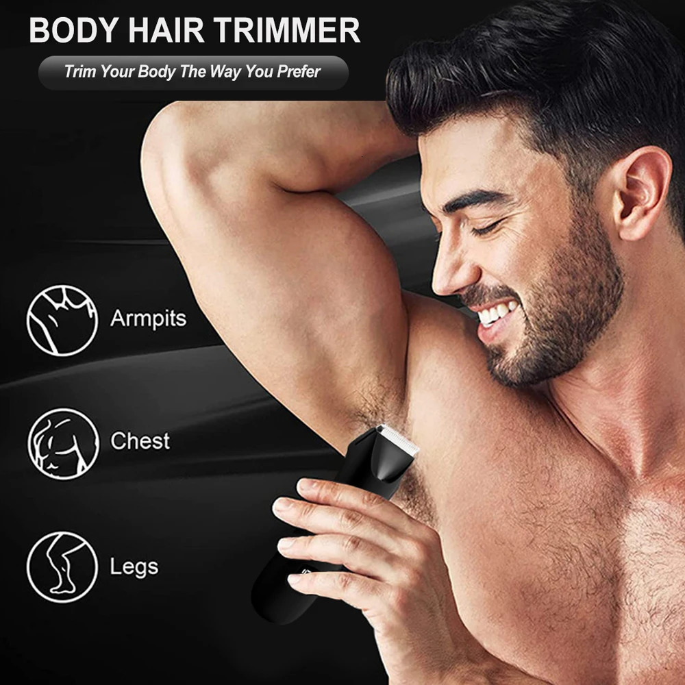 Body Hair Pubic Hair Trimmer for Men Women Painless Electric Body Bikini Shaver Waterproof TypeC Rechargeable Razor 251029