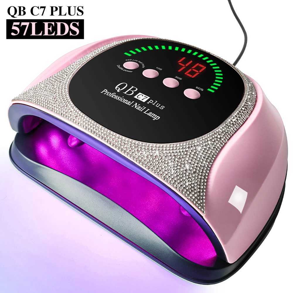 Professional UVLED Nail Lamp 57 LEDS Quick Drying Gel Polish Curing Light With LCD Display Manicure Equipment for Acrylic Gel J251115