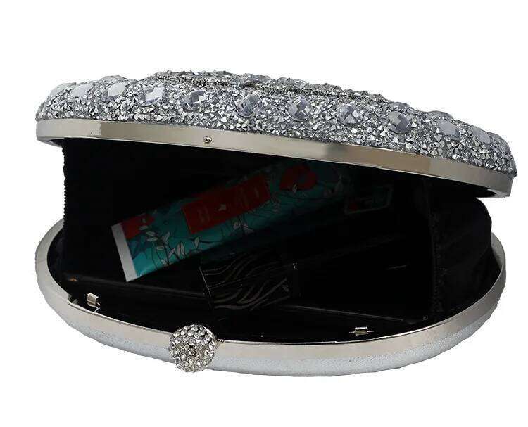 Designer Bags NEW Dia Women Clutch Evening Bag Crystal Ladies Purse Female Sparkly Wallet For Wedding Party Luxury Bag