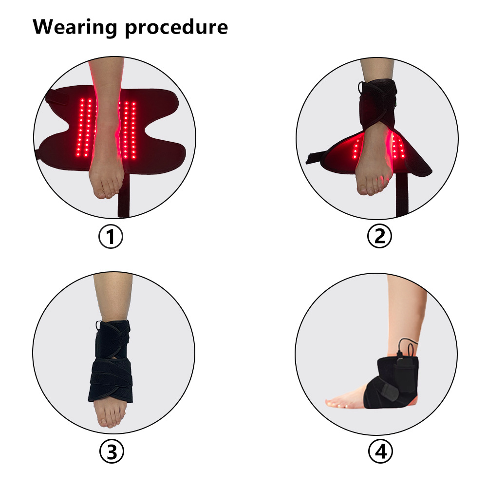 Infrared Physical Red Light Therapy Easy to Use Affordable Portable Foot Joint Pain Relief PDT Pulsed Belt Wellness Device
