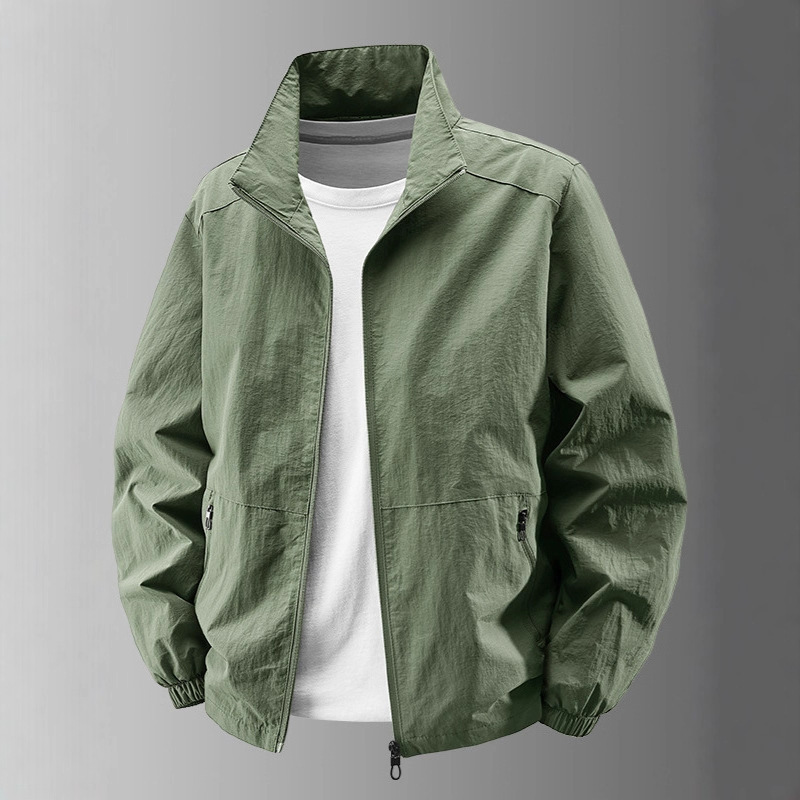 New Men's Spring Designer Jacket And Autumn Outdoor Jacket Casual Jacket Men's Sports Top Stand Collar Quick-dry Thin Men's Clothing