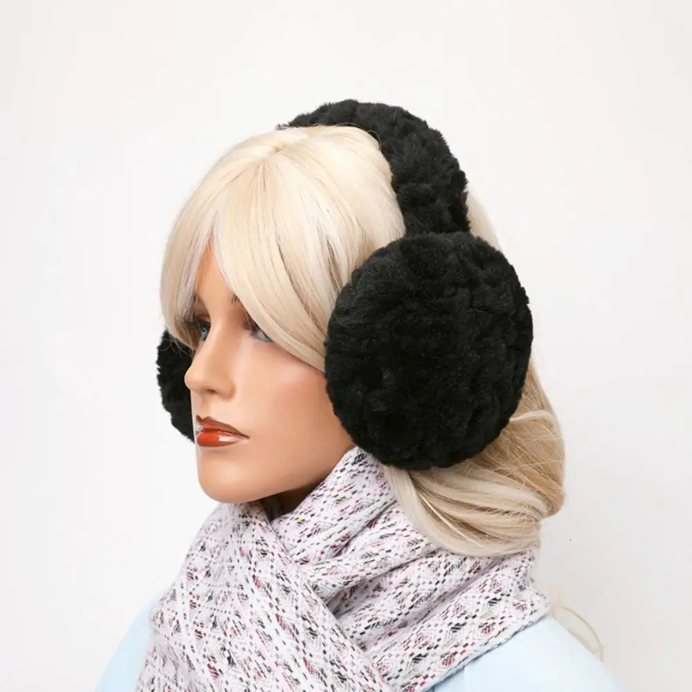Fashion Warm Plush Ear Warmer Solid Color Foldable Folding Earflap Ear Protection Thickened Winter Earmuffs Outdoor 251029