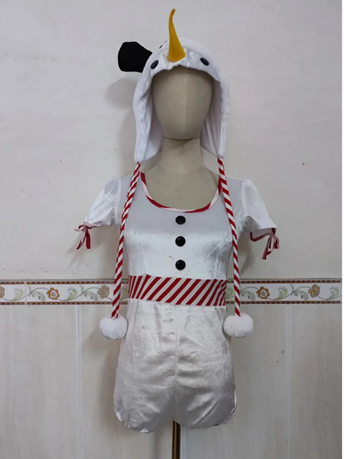 Xmas Carnival Party Miss Santa Claus Fancy Dress Full Set Merry Christmas Winter Velvet Snowman Animal Cosplay Costume 251028