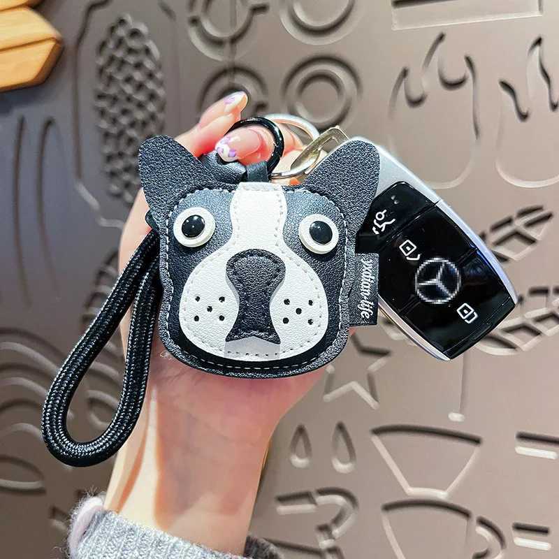 Unisex Bag Pendants Creative Leather Cartoon Puppy Cute Kawaii Verstaile Bag Accessories Highquality Multifunctional KeychainsW251029