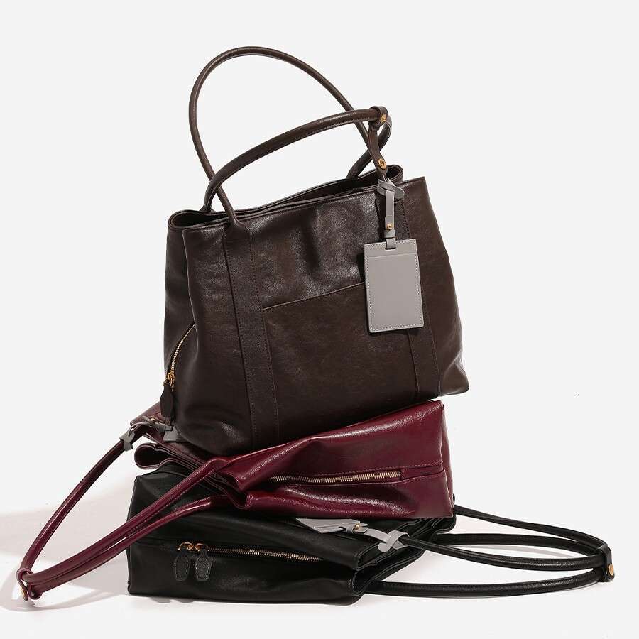 Luxury bag Niche Design Large Capacity Tote for Women New Multi layer Commuter Shoulder Handbag Briefcase Laptop Bag