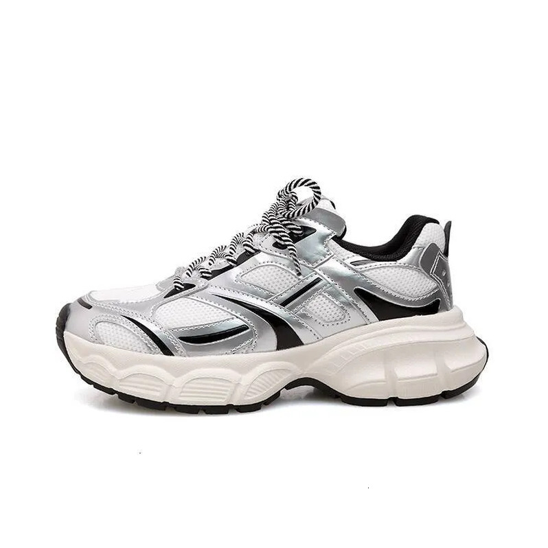 Mirinda Mesh Height-Increasing Casual Dad Shoes for Women 2025 New Fashion Versatile Breathable Lace-Up Sneakers Anti-Slip Soft Sole