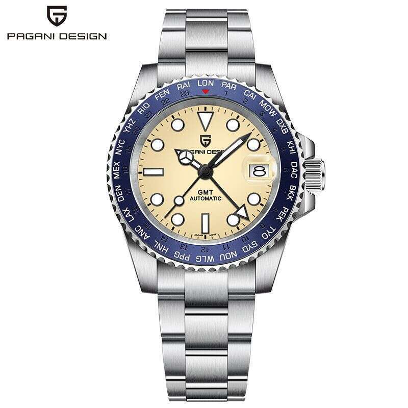 PAGANI GMT Automatic Mechanical NH34 Movement Luminous Sports Men's Watch 1758