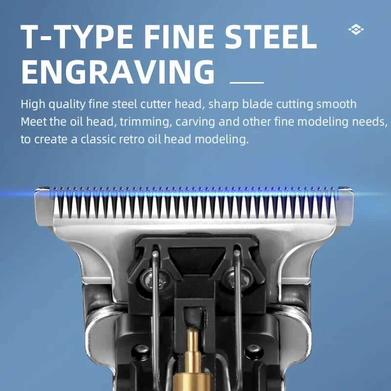 Kemei Mini Hair Clippers Mens Beard Trimmer Zero Gapped TBlade Hair Cutting Machine Cordless Professional Clippers KM1757 M251029