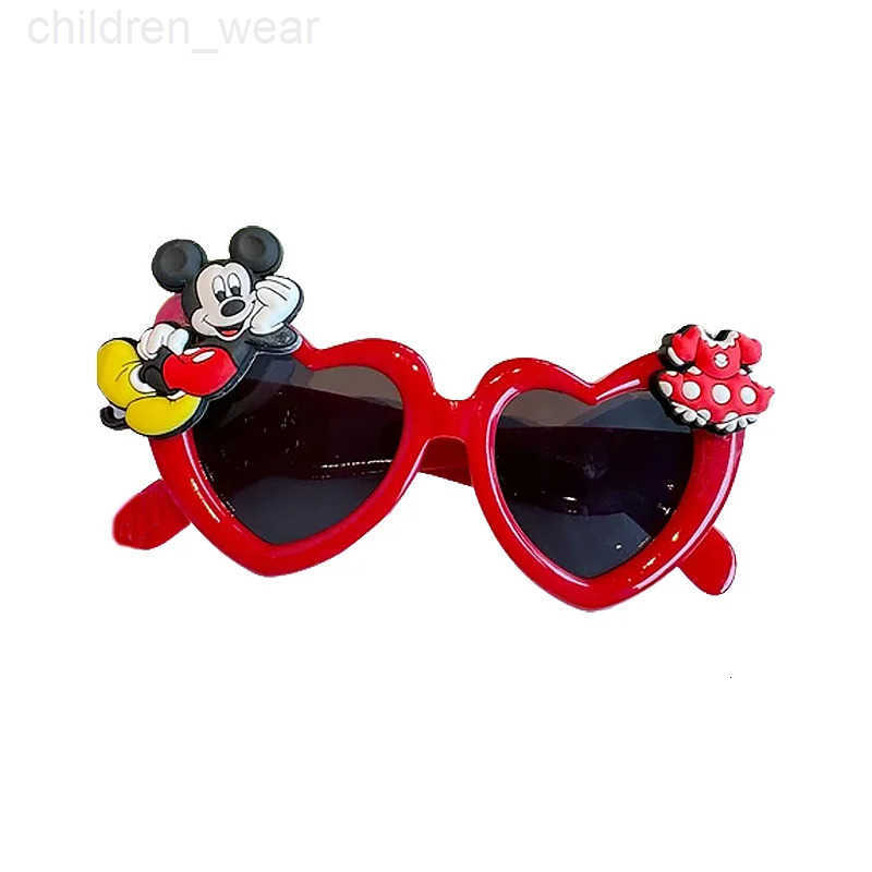 Disney Minnie Sunglasses Kawai Mickey Mouse Cartoon Anime Figures Glasses UV Protection Bow Girls Beach Glasses Birthday Gifts H251029