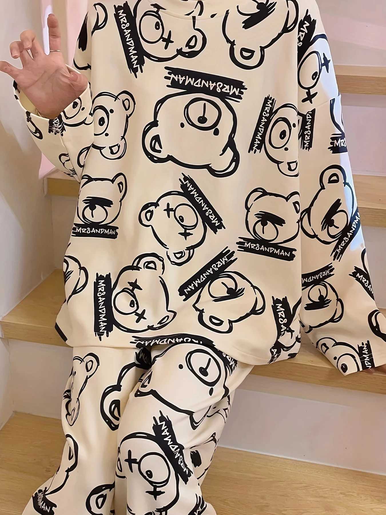 New Style Womens Cardigan Pajama Set for Spring Autumn Long Sleeve Long Pants Sweet OuterWearable LoungewearT251029