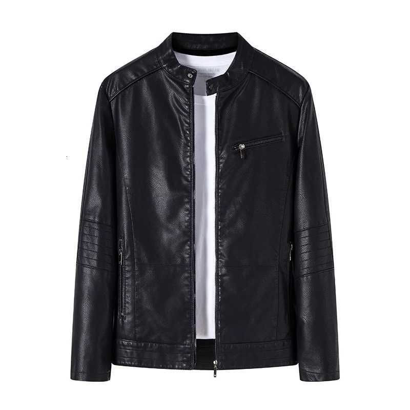 Motorcycle Jacket Spring Fashion Trend Coat Autumn Mens Slim PU Leather Jacket New Korean Slim Fit Casual Mens Leather JacketT251029