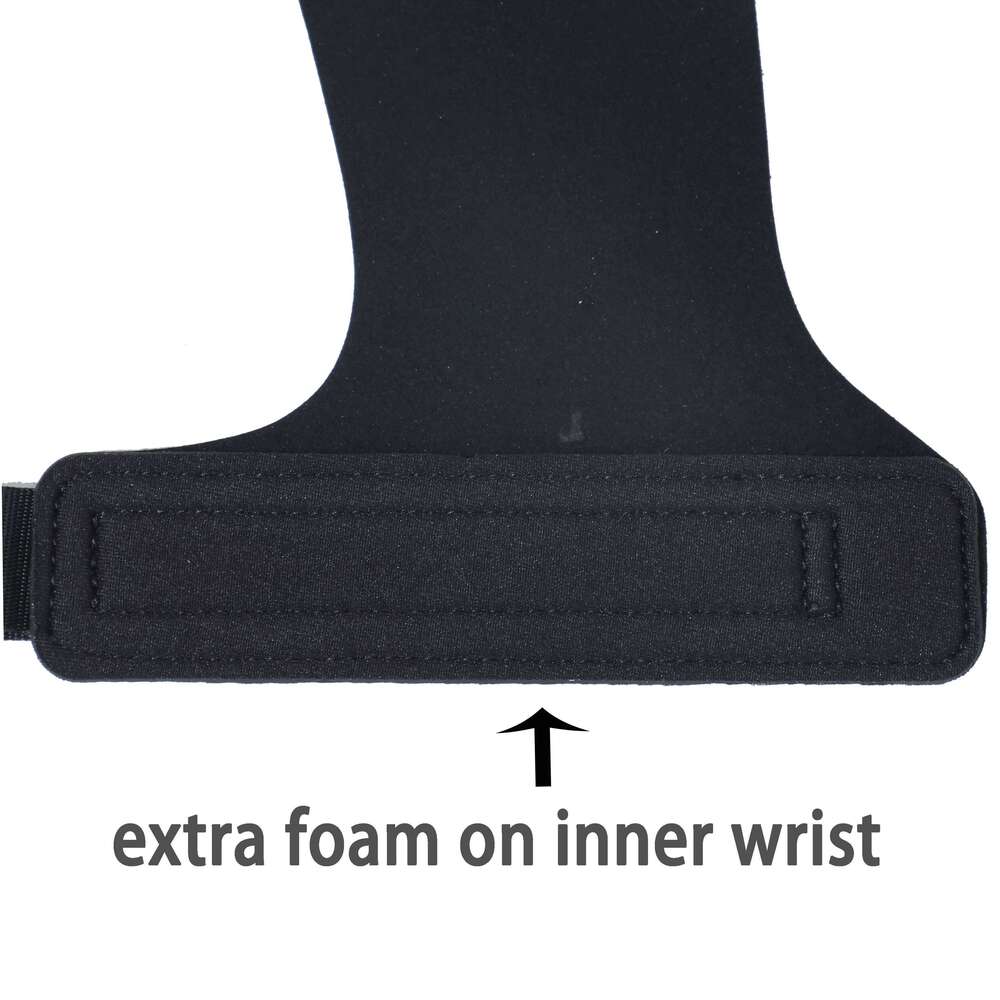 A Pair of Hypalon No-hole Hand Grips for Crossfit Pull-ups Cross Training Gymnastics WODS Weightlifting Palm Protector