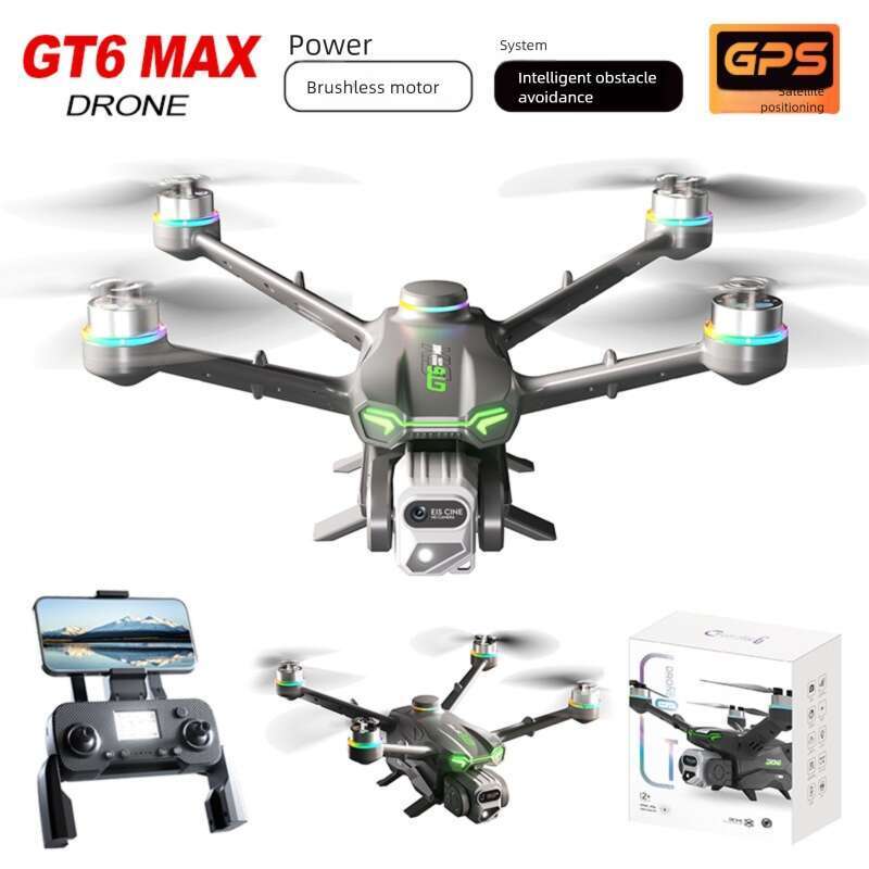 GT Brushless Drone Intelligent Obstacle Avoidance Optical Flow GPS Return Remote Control Aircraft G Image Transmission Quadcopter