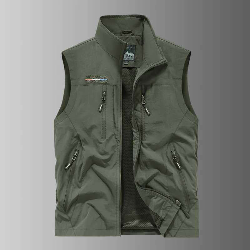 New High Quality AutumnWinter Outdoor Leisure Fishing Mens Warm Leather Vest Comfortable Fashion Plush Breathable Trendy Vest W251029