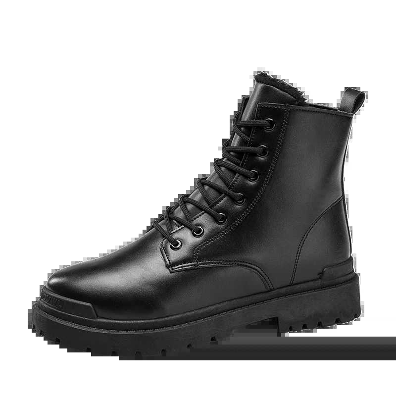 Retro mens winter leather boots that are selling well in winter 2025 warm and fashionable Z251029