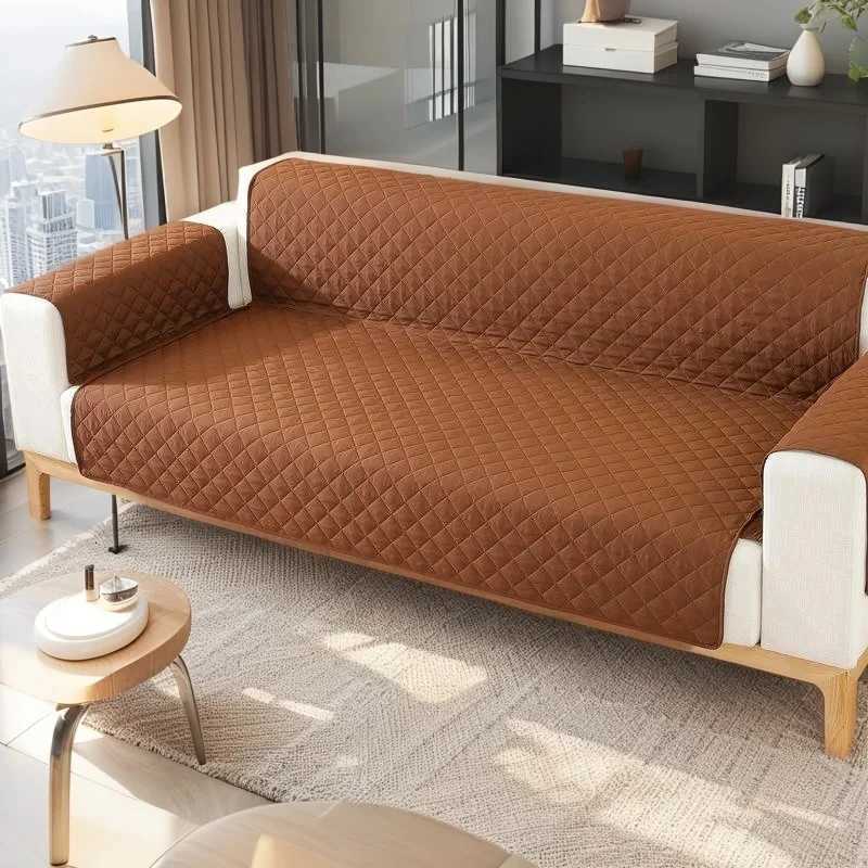Sofa Cover Waterproof 1234 Seater Non Slip Furniture Protector Cover with Nonslip Elastic Straps Sofa Slipcover for Kids Dog C251028
